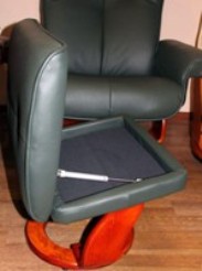 Кресло реклайнер Relax Mauris 7604W подставка для ног.