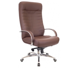 Офисное кресло EVERPROF Orion AL M натуральная кожа коричневый