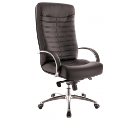 Офисное кресло EVERPROF Orion AL M натуральная кожа черный