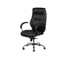 Офисное кресло руководителя Vikont (XXL) экокожа черный 200 кг.