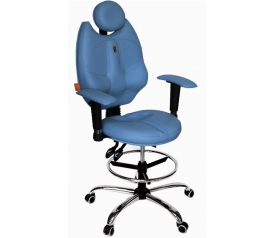 Детское кресло для школьника  Kulik System TriO (голубой)