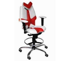 Детское кресло Kulik System Fly (бело-красный)