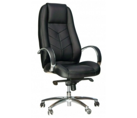 Офисное кресло EVERPROF  DRIFT LUX AL M натуральная кожа черный